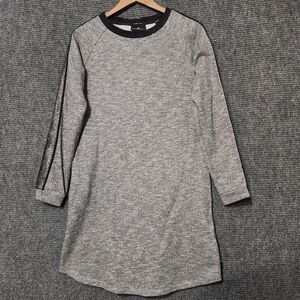 Scotch & Soda Womens Mini Sweater Dress Metallic Stripe Gray Size 1